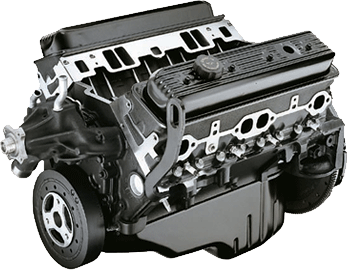 General Motors 5.0 Liter Vortec Industrial Engine front view General Motors 5.0 Liter Vortec Industrial Engine front view